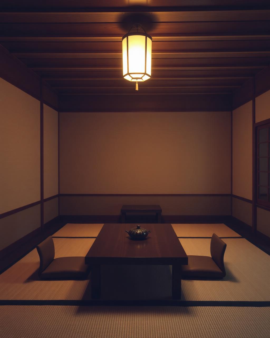 Japanese-inspired atmospheric interior