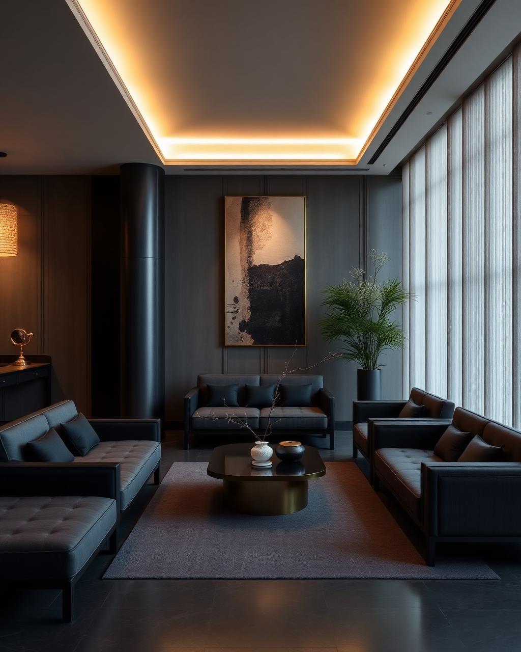 Japanese-inspired atmospheric interior